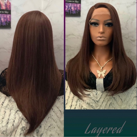 Human Hair Blended Lace Front Wig